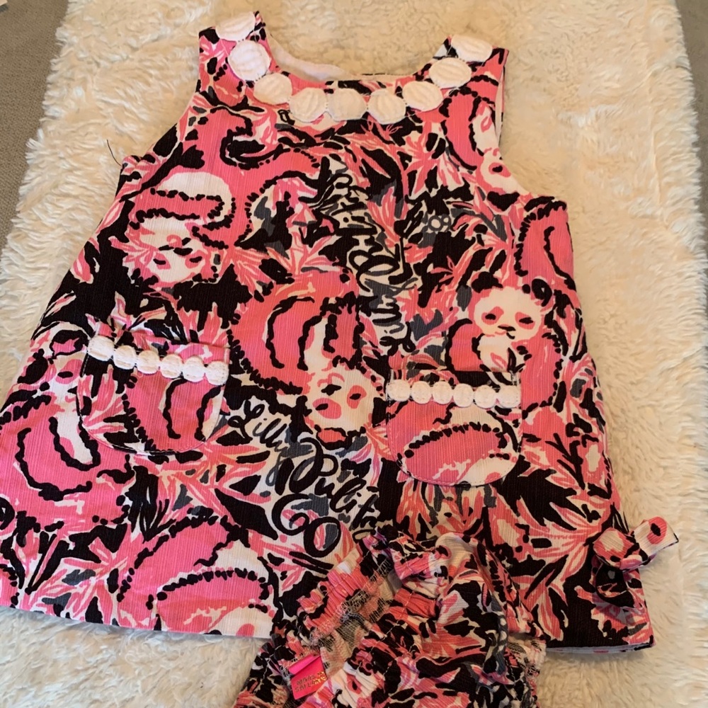Lilly Pulitzer Panda print baby dress